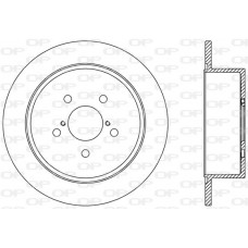 BDR2470.10 OPEN PARTS Гальмівний диск