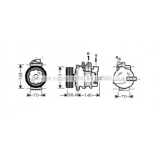 AIK273 AVA QUALITY COOLING Компресор кондиціонера