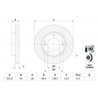 0 986 479 F20 BOSCH Гальмівний диск