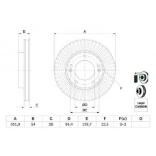 0 986 479 F20 BOSCH Гальмівний диск