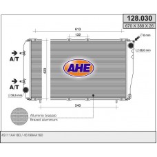 128.030 AHE Радіатор охолодження двигуна