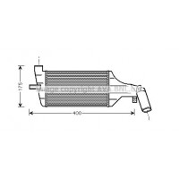 Интеркулер AVA QUALITY COOLING OLA4325