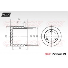 72954029 MAXTECH Поршень корпус скоби гальма