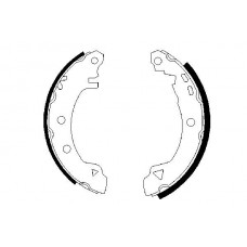 0 986 487 289 BOSCH Комплект гальмівних колодок