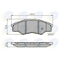 CBP01773 COMLINE КомплеК т гальмівних колодок, дискове гальмо