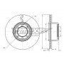 TX 73-42 TOMEX Brakes Гальмівний диск