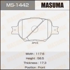 MS-1442 MASUMA Комплект гальмівних колодок