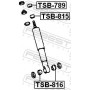 TSB-816 FEBEST Дистанційна труба амортизатор