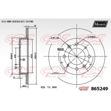 865249 MAXTECH Гальмівний диск