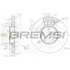 CD7957VLS BREMSI Гальмівний диск