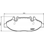 8DB 355 010-651 HELLA Комплект гальмівних колодок дисковий гальм
