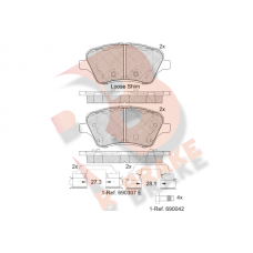 RB2108 R BRAKE КомплеК т гальмівних колодок, дискове гальмо