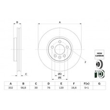 0 986 479 F04 BOSCH Гальмівний диск