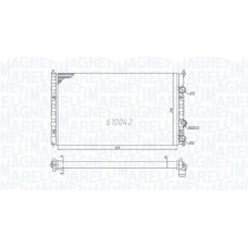 350213838000 MAGNETI MARELLI Радіатор охолодження двигуна