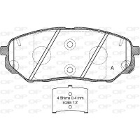 BPA1661.02 OPEN PARTS Комплект гальмівних колодок дисковий гальм