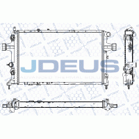 RA0200830 JDEUS Радіатор охолодження двигуна