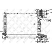 10-25872-SX STELLOX Радіатор охолодження двигуна