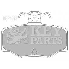 KBP1673 KEY PARTS Комплект гальмівних колодок дисковий гальм