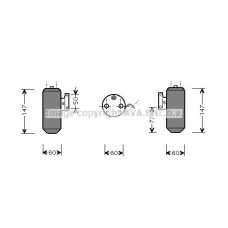MZD084 AVA QUALITY COOLING Осушувач кондиціонера