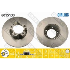 6015133 GIRLING Гальмівний диск