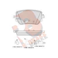 RB2352 R BRAKE Комплект гальмівних колодок дисковий гальм