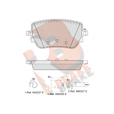 RB2352 R BRAKE Комплект гальмівних колодок дисковий гальм