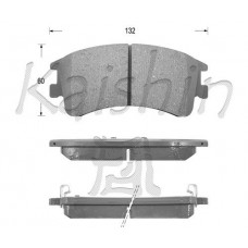 FK3125 KAISHIN Комплект гальмівних колодок дисковий гальм
