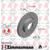 150.1269.52 ZIMMERMANN Гальмівний диск