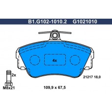 B1.G102-1010.2 GALFER Комплект гальмівних колодок дисковий гальм