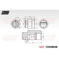 72938058 MAXTECH Поршень корпус скоби гальма