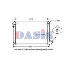 060930N AKS DASIS Радіатор охолодження двигуна