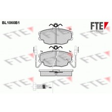 BL1060B1 FTE Комплект гальмівних колодок дисковий гальм