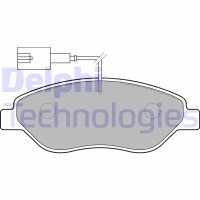 LP1720 DELPHI Комплект гальмівних колодок дисковий гальм