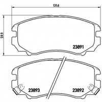 P 30 018 BREMBO Комплект гальмівних колодок дисковий гальм