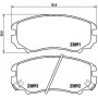 P 30 018 BREMBO Комплект гальмівних колодок дисковий гальм