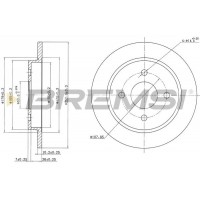 CD6281S BREMSI Гальмівний диск