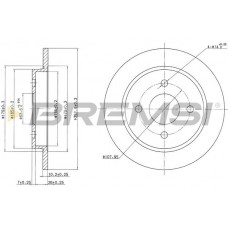 CD6281S BREMSI Гальмівний диск