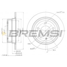 CD6120S BREMSI Гальмівний диск