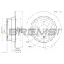 CD6120S BREMSI Гальмівний диск