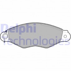 LP1610 DELPHI Комплект гальмівних колодок дисковий гальм