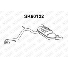 SK60122 VENEPORTE Глушник вихлопних газів кінцевий