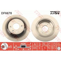 DF6678 TRW Гальмівний диск