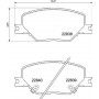 P 59 096 BREMBO Комплект гальмівних колодок дисковий гальм