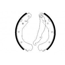 0 986 487 199 BOSCH Комплект гальмівних колодок