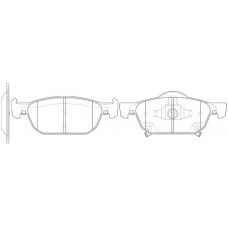 FP8194 FIT Комплект гальмівних колодок дисковий гальм