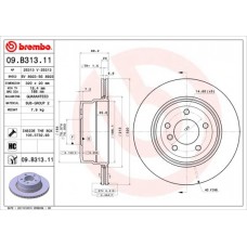 09.B313.11 BREMBO Гальмівний диск