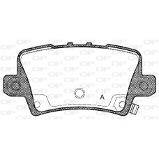 BPA1206.02 OPEN PARTS КомплеК т гальмівних колодок, дискове гальмо