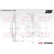875646 MAXTECH Гальмівний диск