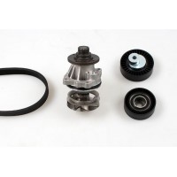 PK04720 HEPU Водяний насос комплект ручейкових ременів
