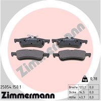 25054.150.1 ZIMMERMANN Комплект гальмівних колодок дисковий гальм